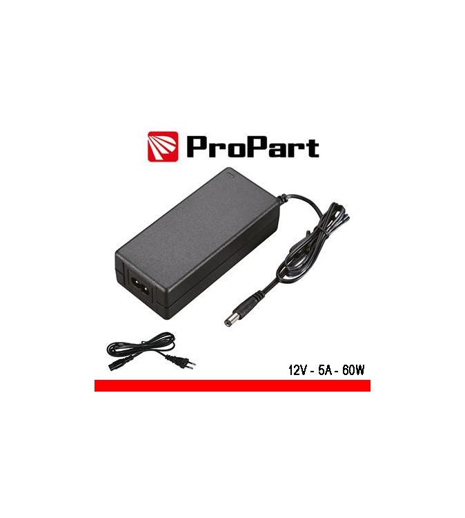 Alimentatore Switching tensione costante 12Vdc 5A (60W)