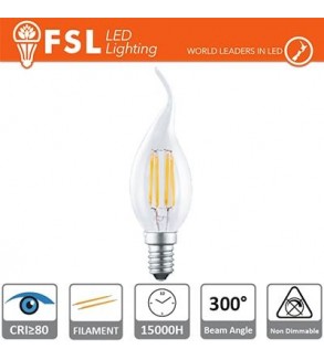 Lampada Filamento Colpo di Vento - 4W 2700K E14 400LM