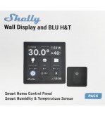 Shelly Wall Display + Sensore H&T - Pannello con Display touch Nero