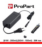 Alimentatore Universale Multi 9-24V 2000-1500mA 36W max