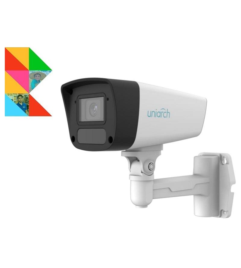 2MP Uniarch Bullet IPCamera,Ottica 4.0mm Audio Dual Light
