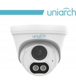 3MP Uniarch Turret IPCamera,Ottica fissa 2.8mm, Dual Light