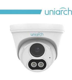 3MP Uniarch Turret IPCamera,Ottica fissa 2.8mm, Dual Light