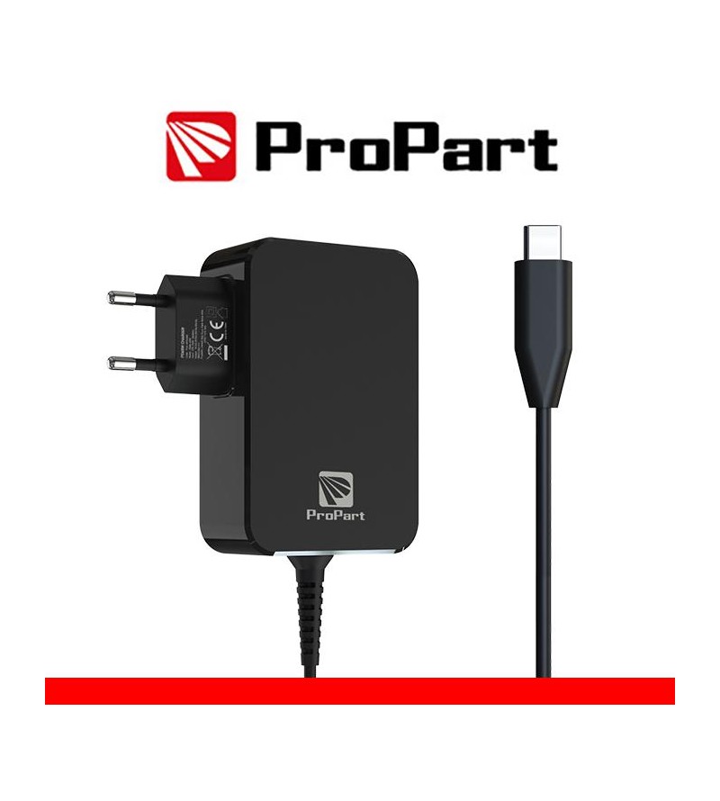 Alimentatore Propart GaN Type C 65W nero