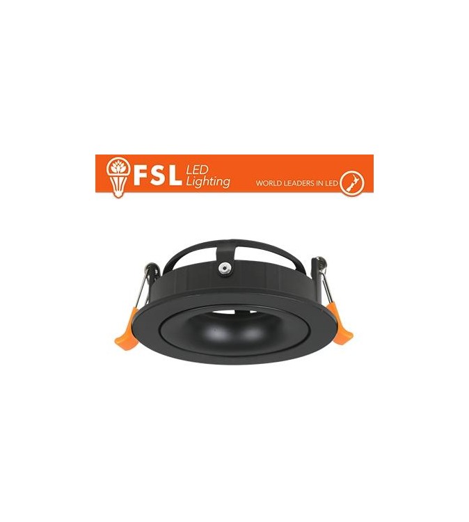 Ghiera orientabile 3D TONDA - Alluminio verniciato a polvere, foro 95mm, NERA