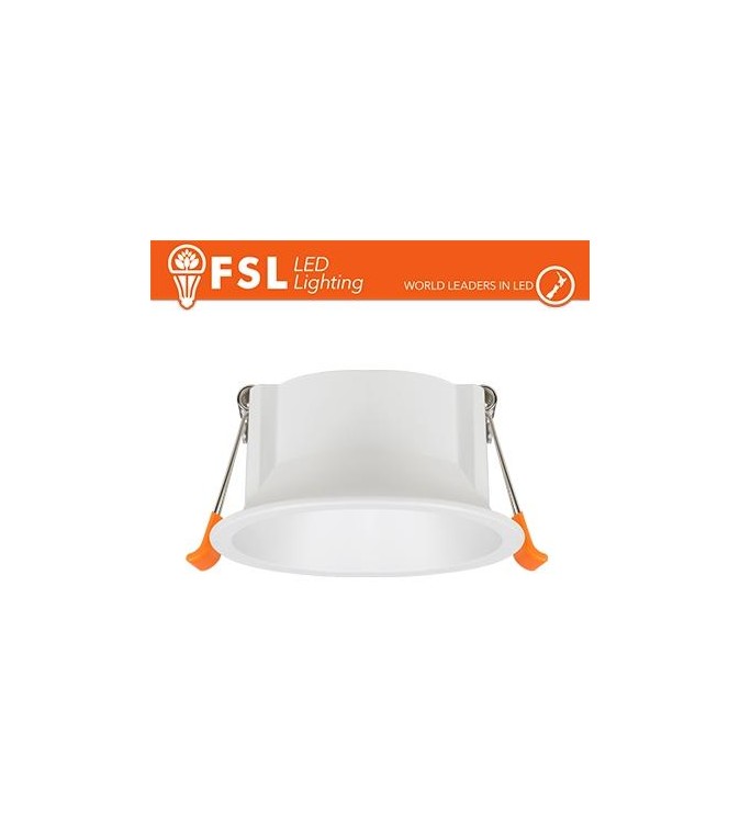 Ghiera fissa TONDA - Alluminio verniciato a polvere, foro 75mm BIANCA