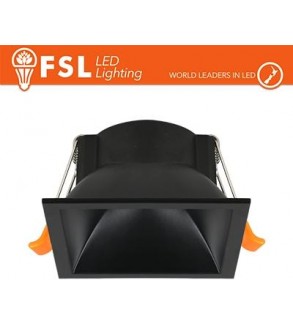 Ghiera fissa QUARDATA - Alluminio verniciato a polvere, foro 75*75mm NERO