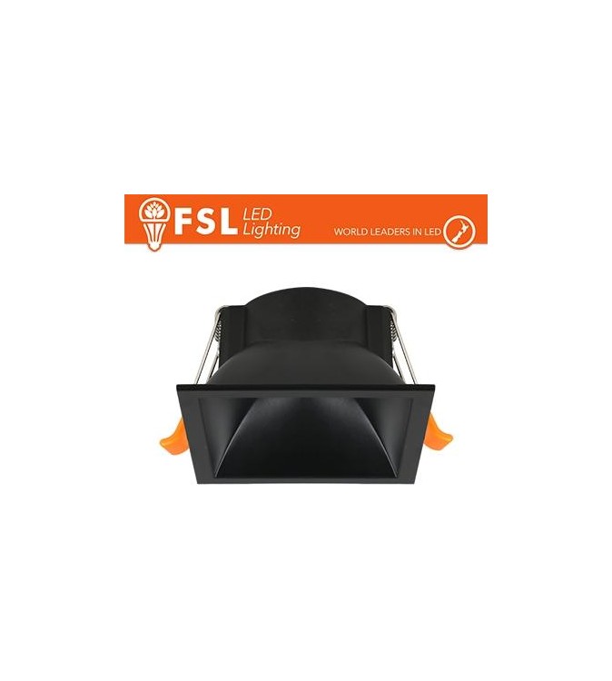 Ghiera fissa QUARDATA - Alluminio verniciato a polvere, foro 75*75mm NERO