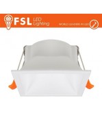Ghiera fissa QUARDATA - Alluminio verniciato a polvere, foro 75*75mm BIANCA