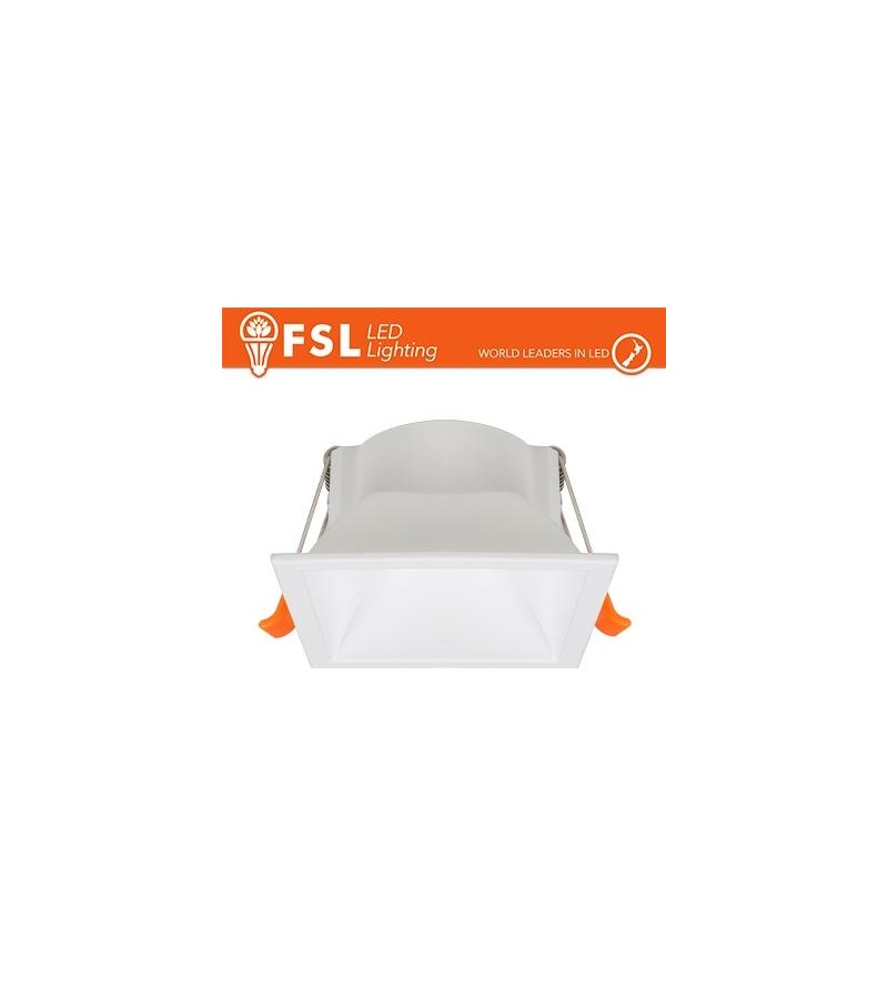 Ghiera fissa QUARDATA - Alluminio verniciato a polvere, foro 75*75mm BIANCA