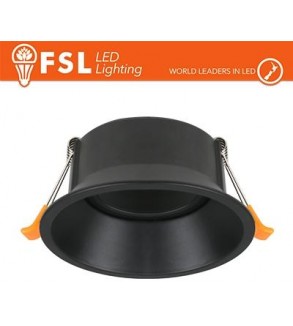 Ghiera orientabile TONDA - Alluminio verniciato a polvere, foro 83mm NERA