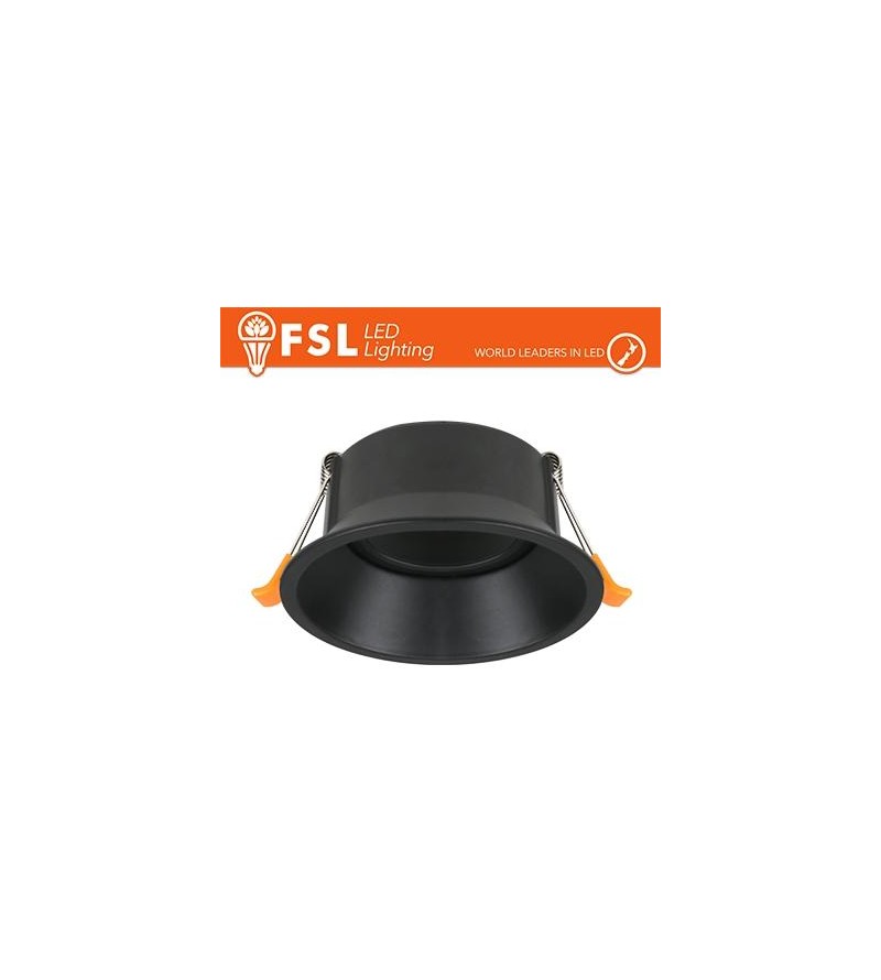 Ghiera orientabile TONDA - Alluminio verniciato a polvere, foro 83mm NERA