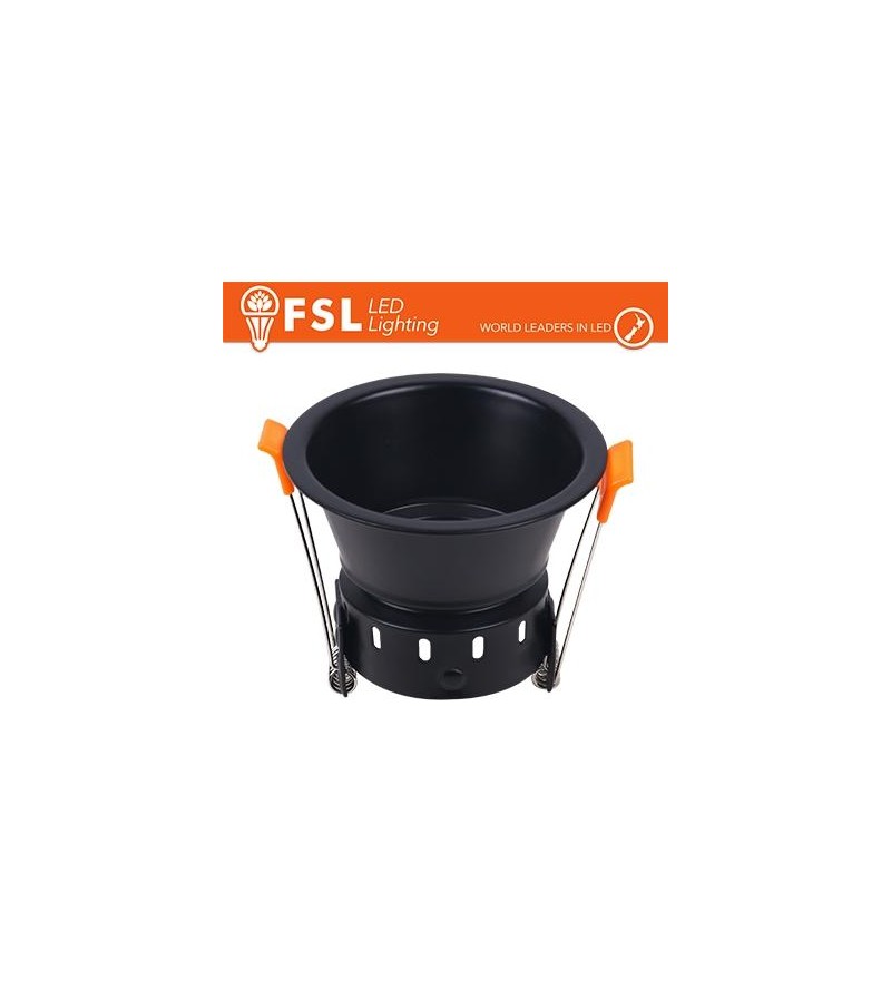 Ghiera fissa TONDA - Alluminio verniciato a polvere, foro 75mm BIANCA
