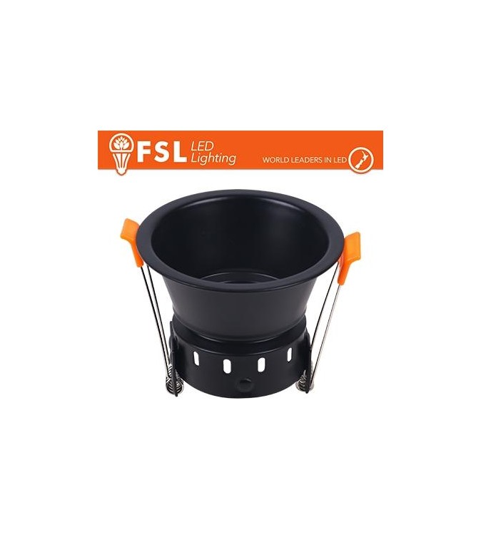 Ghiera fissa TONDA - Alluminio verniciato a polvere, foro 75mm BIANCA