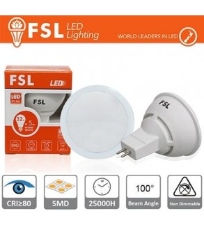 MR16 Lampadina LED - 6W 3000K 500LM 100º CRI80 DC 12V