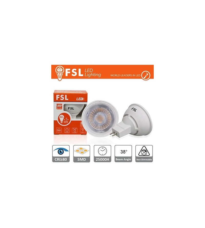 MR16 Lampadina LED - 6W 4000K 510LM 38º CRI80   DC 12V