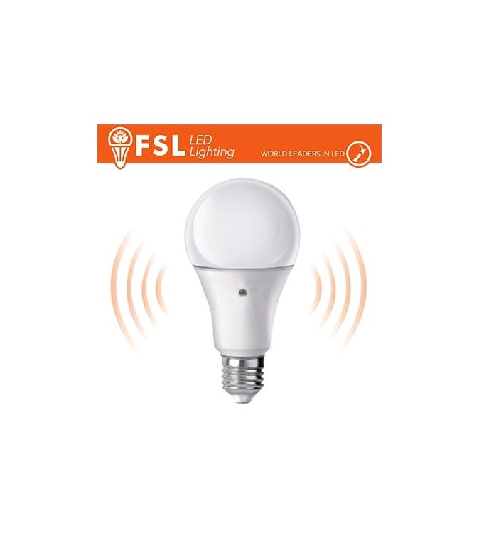 Lampada LED con Doppio Sensore Crepuscolare 9W 4000K