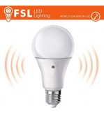 Lampada LED con Doppio Sensore Crepuscolare 9W 6500K