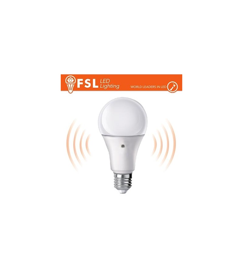Lampada LED con Doppio Sensore Crepuscolare 9W 6500K