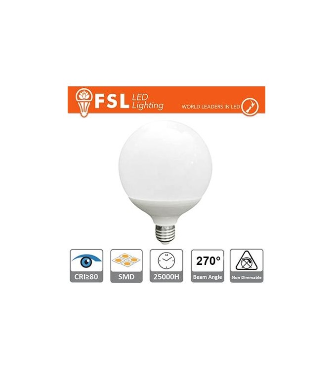 Lampada Globo Ø12cm - 24W 4000K E27