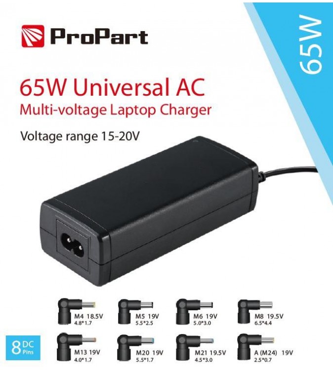 Alimentatore Universale Notebook Multi-voltaggio 65W