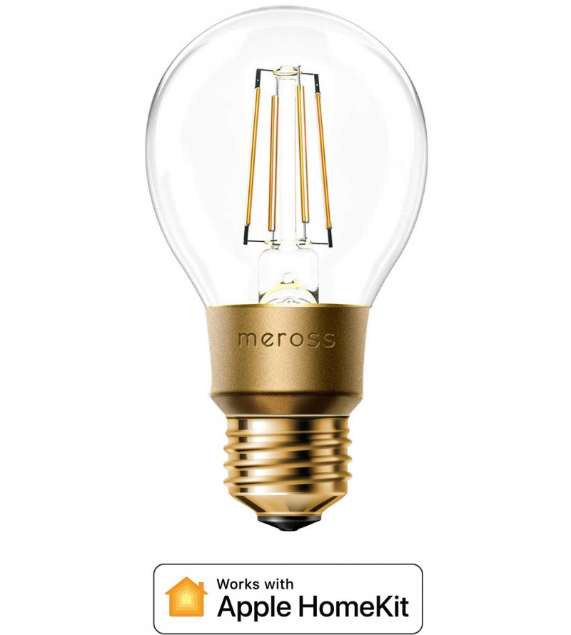 Meross Lampadina Smart Wi-Fi filamento caldo dimm Apple HomeKit
