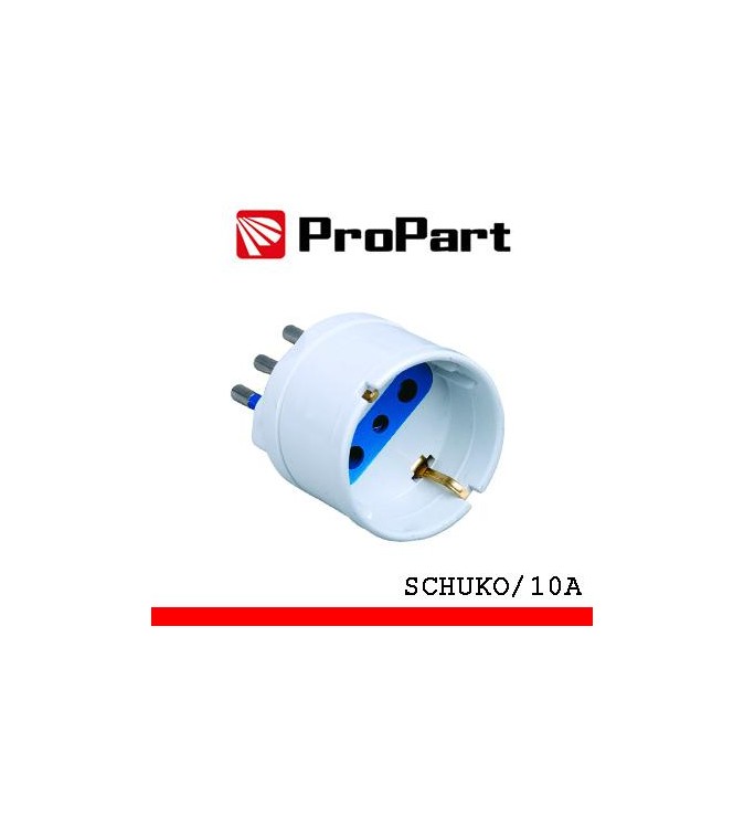 Adattatore schuko spina10A