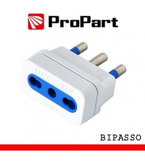 Adattatore bipasso spina16A