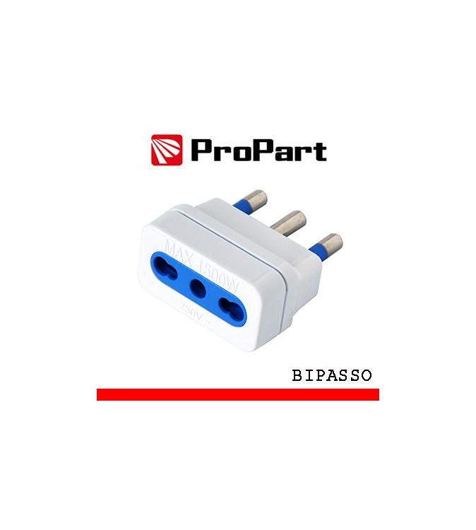 Adattatore bipasso spina16A