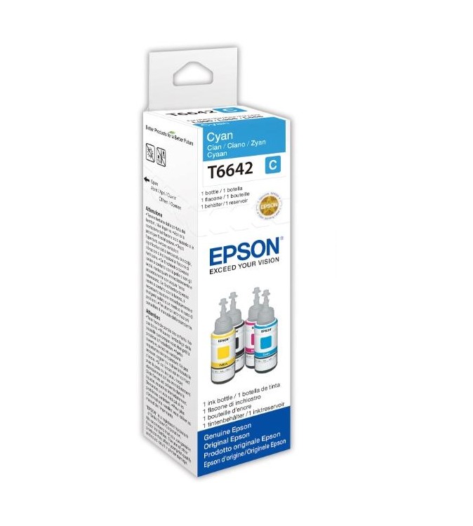 ECOTANK ORIGINALE T6641 FLACONE INCH.CIANO 70ML
