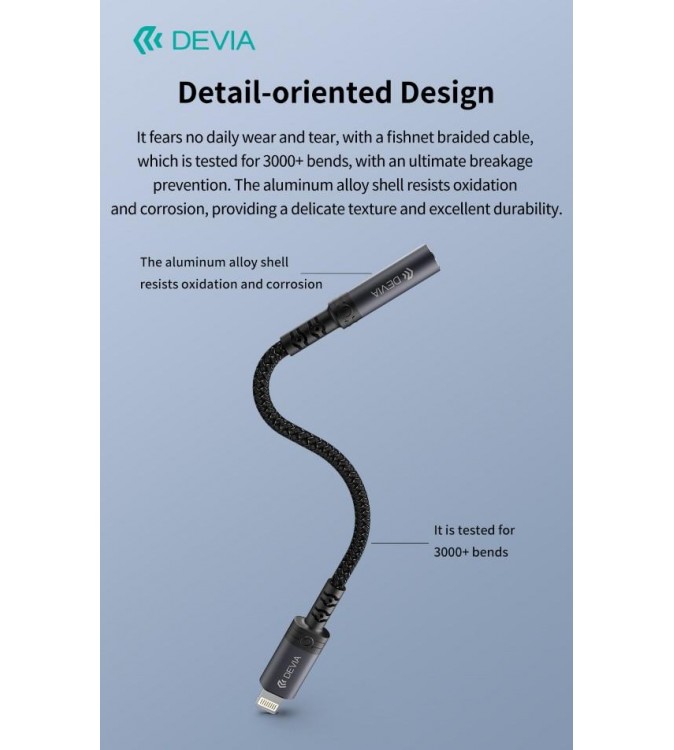 Adattatore Audio iPure da Lightning a presa Jack 3,5mm