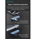 HUB 4 in 1 da tipo C a USB x2 + C + PD 100 W serie Leopard