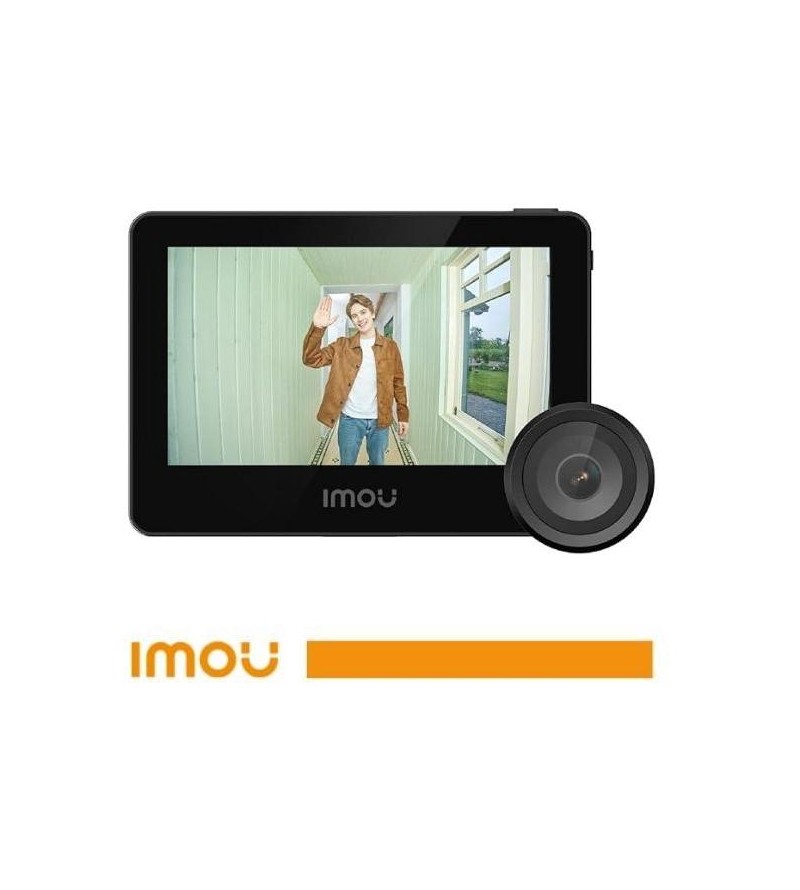 Imou Telecamera spioncino video Wi-Fi VD1 5MP con schermo interno 4,3" per porta