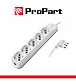 Multipresa 5pos bipasso/schuko + interrutt nuovo modello