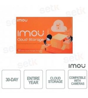 Imou New Cloud Storage Plus - Abbonamento Cloud 30gg per un anno