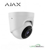 Ajax Telecamera Dome IP PoE (TurretCam) (5 Mp/2.8 mm) bianco