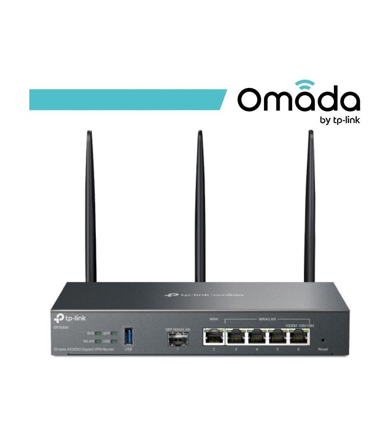 Omada Router VPN Multi WAN - Wi-Fi 6 AX3000 - ER706W