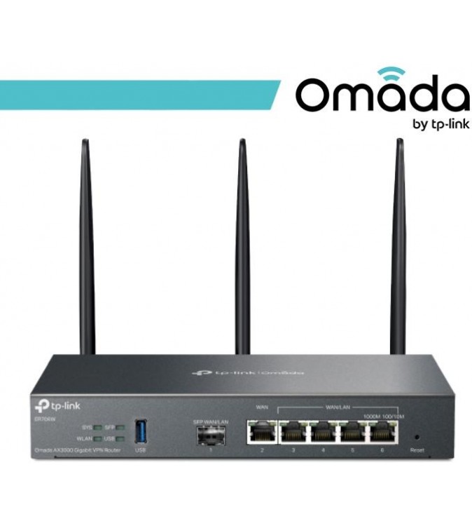 Omada Router VPN Multi WAN - Wi-Fi 6 AX3000 - ER706W