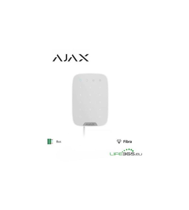 Ajax Superior Keypad Fibra white - Tastiera per interni cablata Bianca