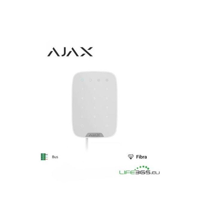 Ajax Superior Keypad Fibra white - Tastiera per interni cablata Bianca