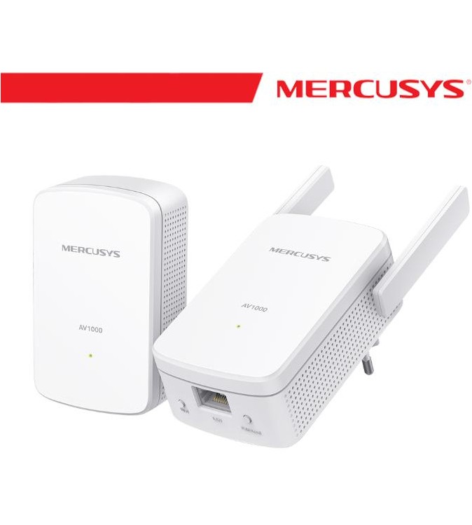 Mercusys Powerline Kit Homeplug AV2 fino a 1000Mbps e Wi-Fi 300Mbps - MP510 KIT