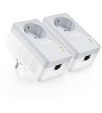 TP-Link Kit 2 powerline con Shuko passante 1 port LAN - TL-PA4010P KIT