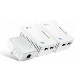 TP-Link Kit 3 powerline AV600 WiFi 300Mbps 2 Porte LAN - TL-WPA4220 TKIT