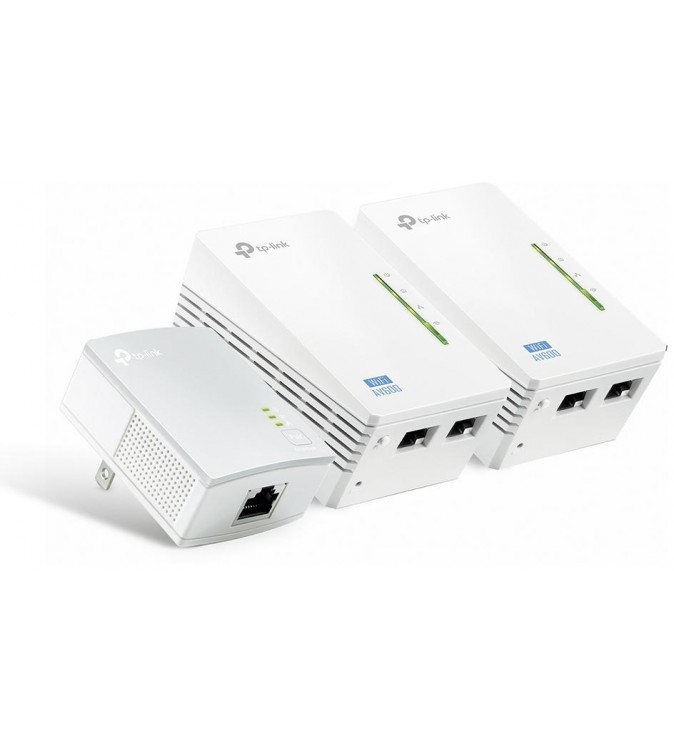 TP-Link Kit 3 powerline AV600 WiFi 300Mbps 2 Porte LAN - TL-WPA4220 TKIT