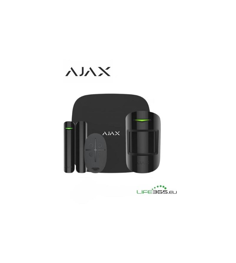 Ajax Kit di base 4G (StarterKit 4G) nero + SIM AJAX DA ATTIVARE INCLUSA