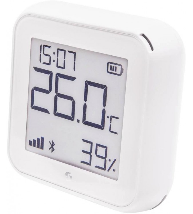 Shelly Sensore Temperat&Umid Wi-Fi + Bluet con display Gen3 Bianco