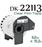 Clear 62mmX15.24m Compa Brother P-Touch QL1000,1050,1060,820