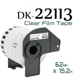Clear 62mmX15.24m Compa Brother P-Touch QL1000,1050,1060,820
