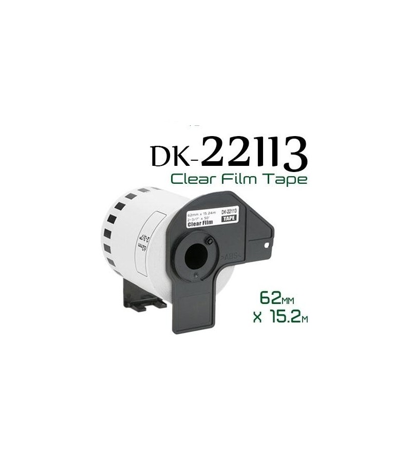 Clear 62mmX15.24m Compa Brother P-Touch QL1000,1050,1060,820
