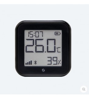 Shelly Sensore Temperat&Umid Wi-Fi + Bluet con display Gen3 Nero